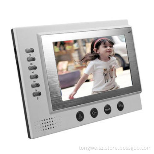 7-inch Color Home Surveillance Monitors, Supports Unlocking/Monitoring, Recording Functions, 700TVL